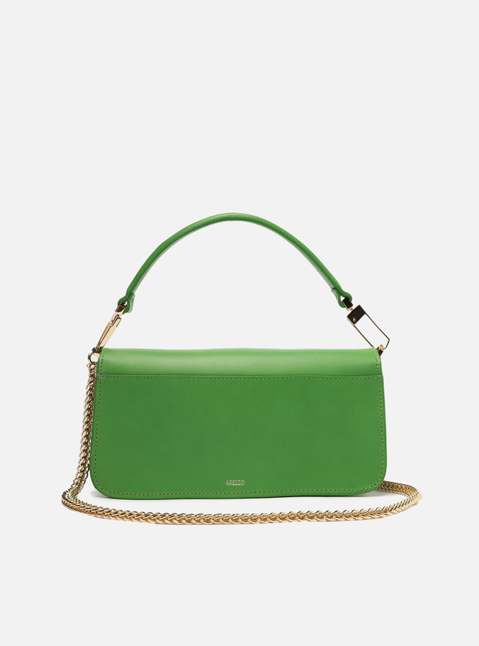 Bolsa Tiracolo Verde Couro A001 Média