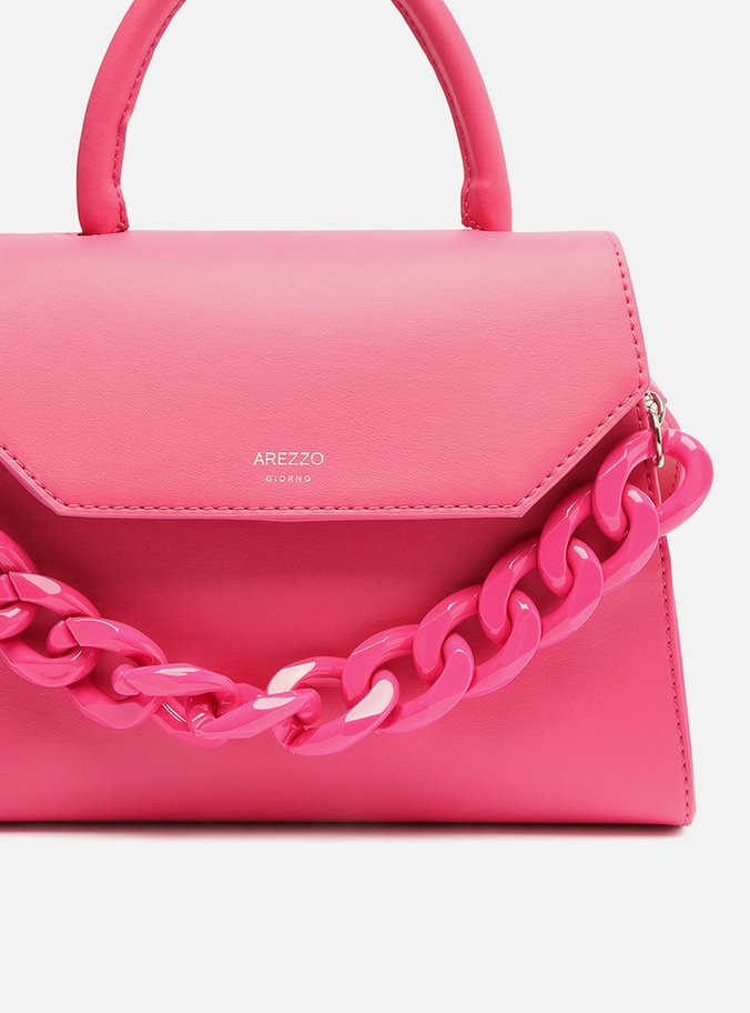 Bolsa Satchel Rosa Iara Média Pink Soul