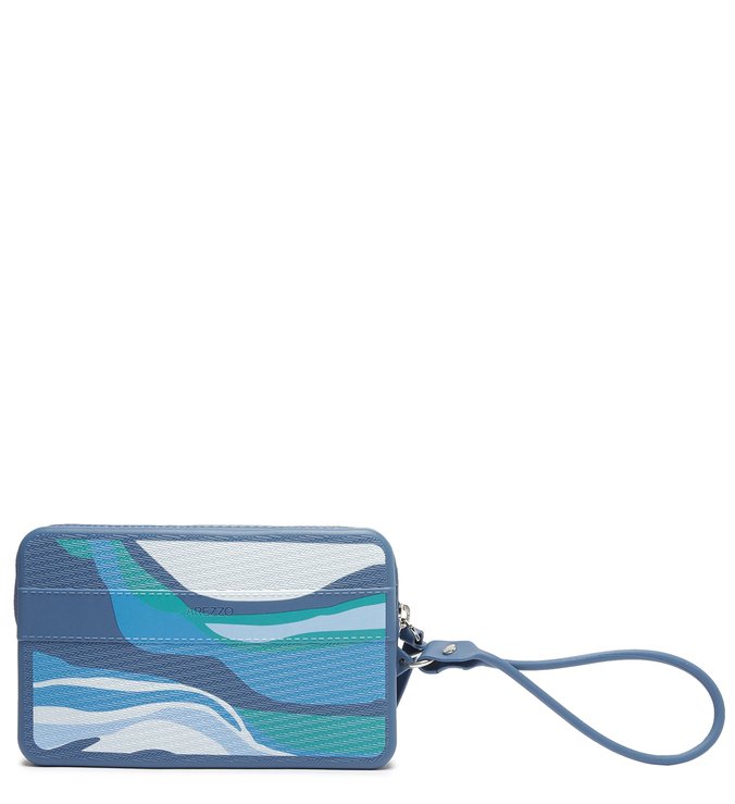 Pouch Azul Multicolorida Malu Brizza