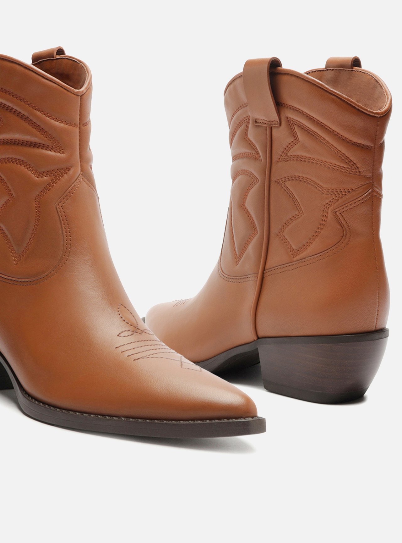 Bota Marrom Cano Curto Western Easy — foto 4