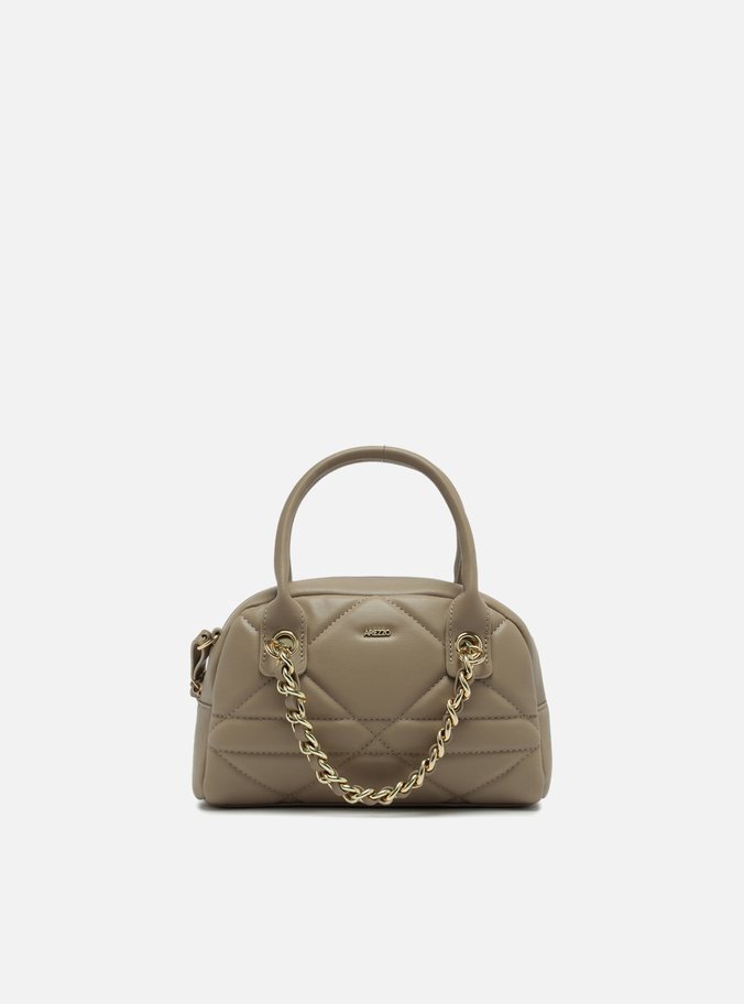 Bolsa Tiracolo Bege Pequena Corrente Matelassê