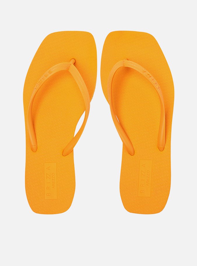 Chinelo de Dedo Laranja Flatform Brizza