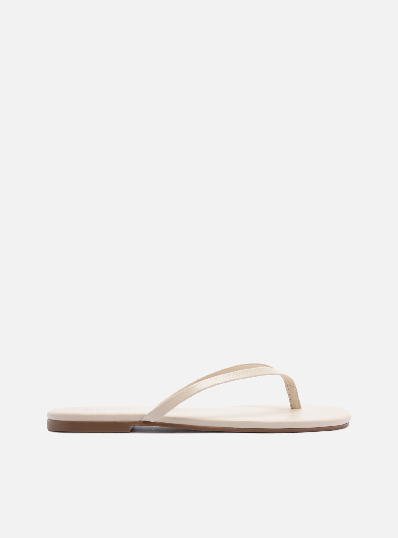 Rasteira Branca Verniz Tiras Flip Flop — foto 1