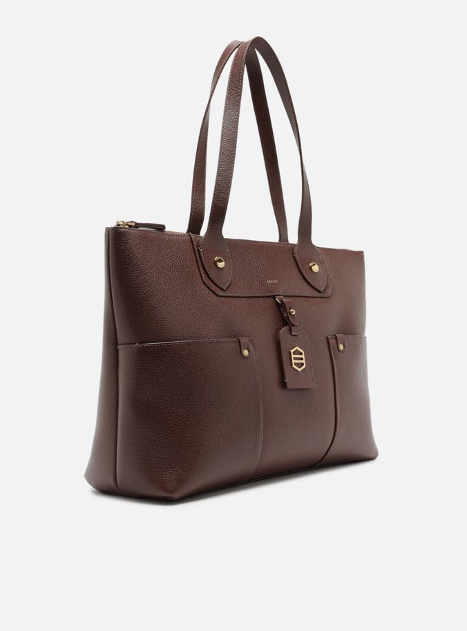 Bolsa Shopping Marrom Média