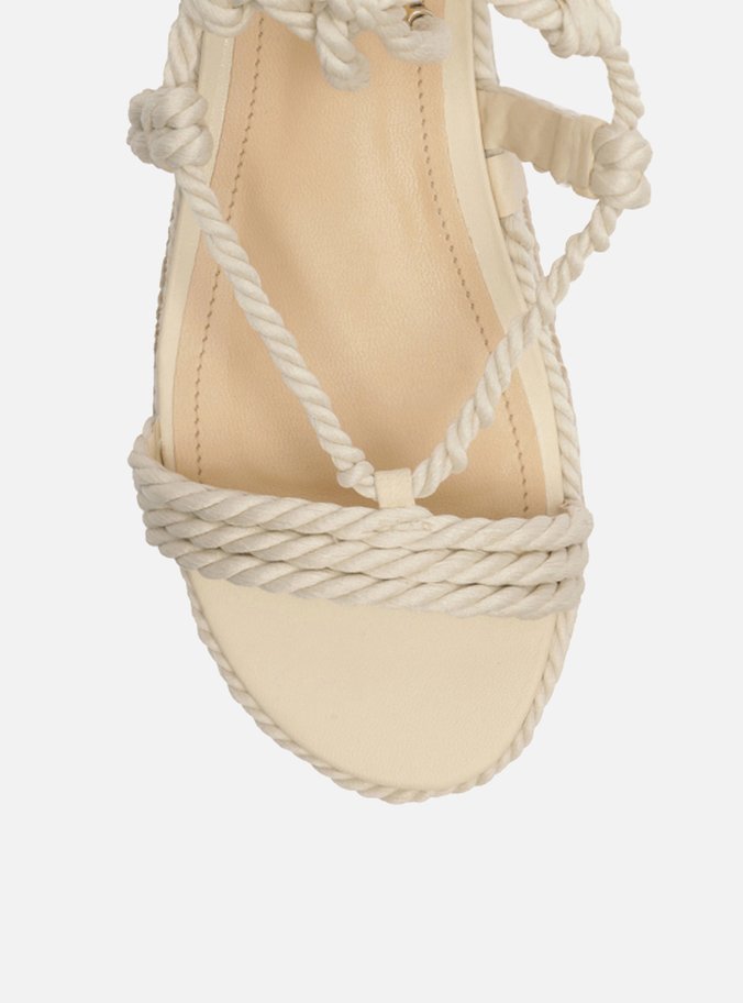 Sandália Off-White Flatform Cordões Mykonos