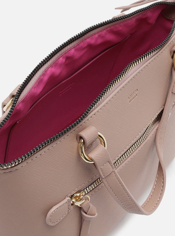 Bolsa Tote Rosa Média Bolso