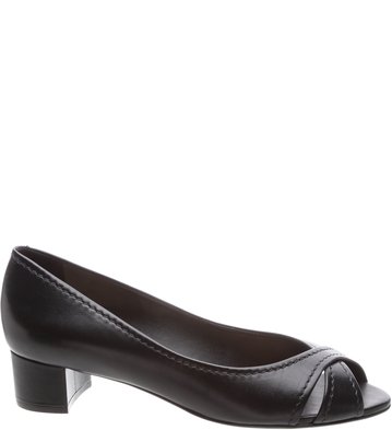 Peep Toe Work Preto