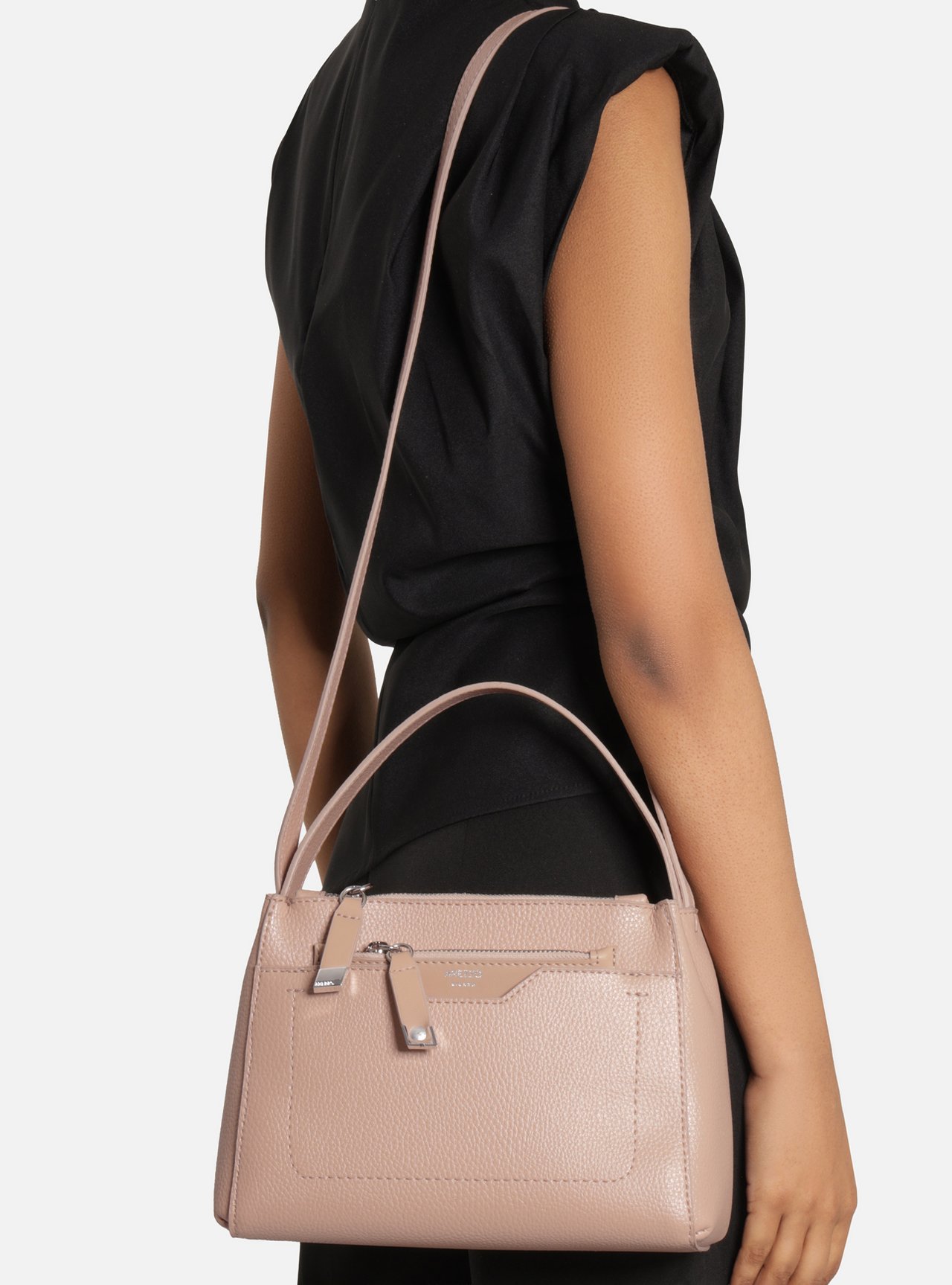 Bolsa Tote Nude Média Metais — foto 7