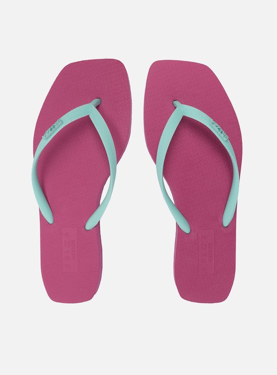 Chinelo de Dedo Multicolorido Bico Quadrado Brizza