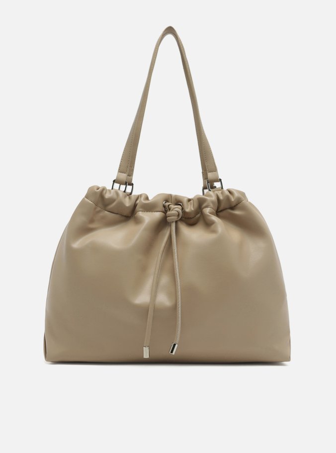 Bolsa Hobo Bege Grande