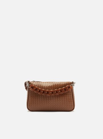 Arezzo — Bolsa Tiracolo Marrom Iara Pequena Tressê