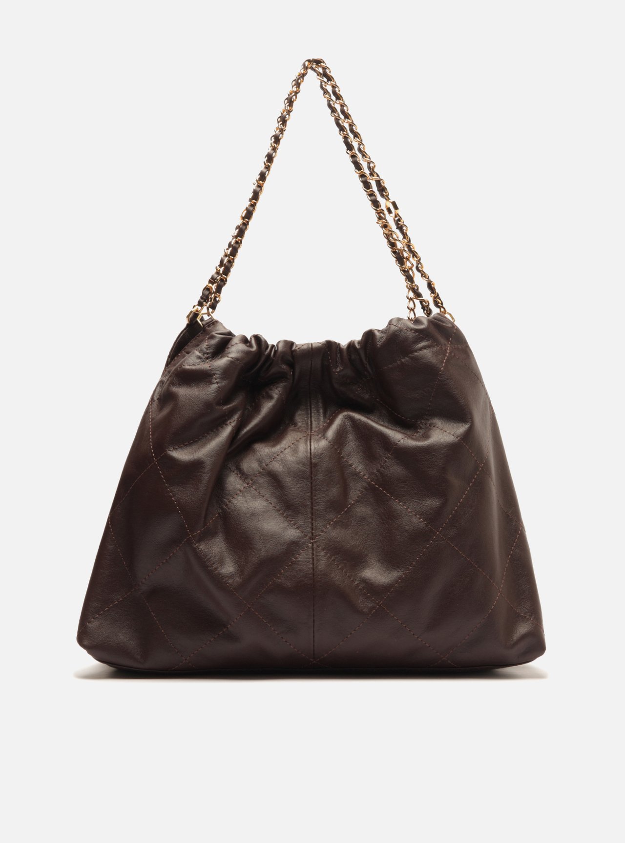 Bolsa Hobo Marrom Couro Esther Grande — foto 3