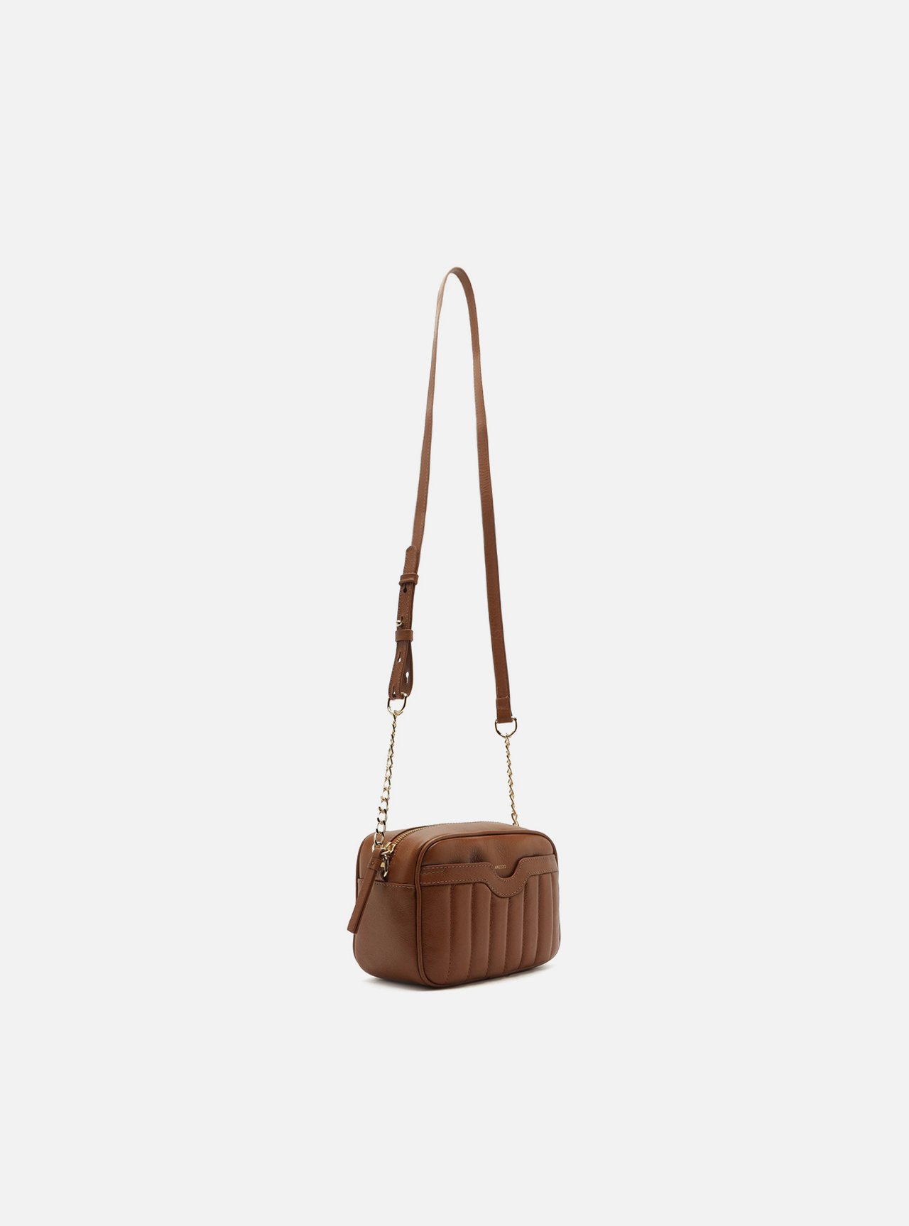 Bolsa Tiracolo Marrom Couro Francine Pequena — foto 5