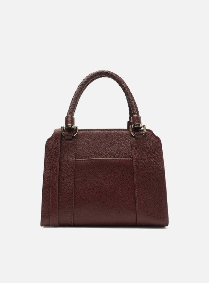 Bolsa Tote Vermelha Couro Piazza Média