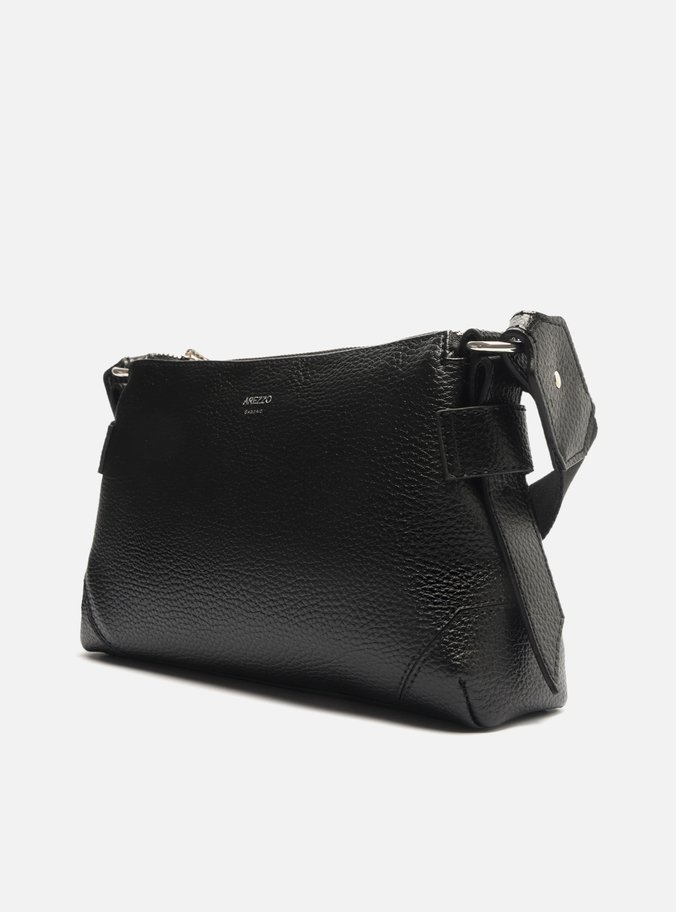 Bolsa Tiracolo Preta Pequena Alça Gorgurão