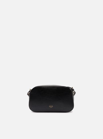 Arezzo — Bolsa Tiracolo Preta Pequena Bag Charm Tressê
