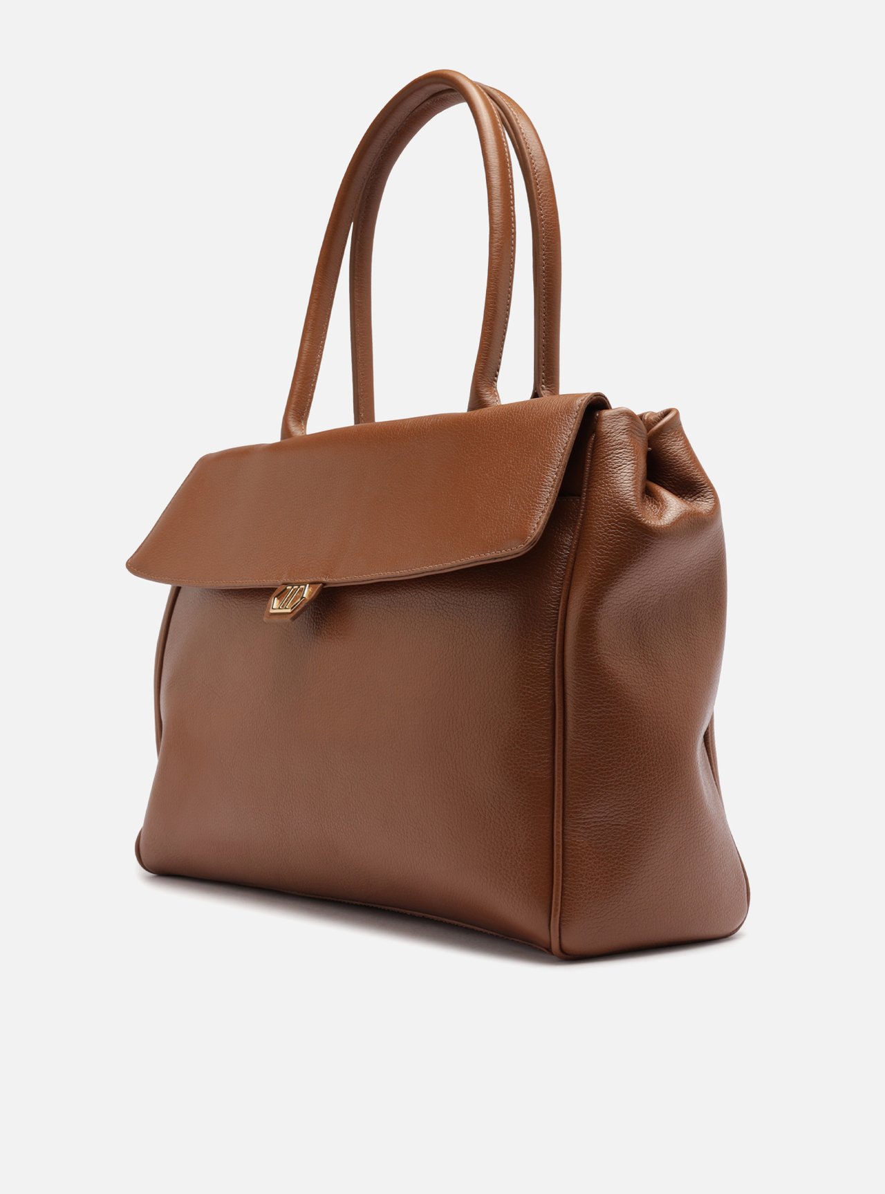 Bolsa Tote Couro Marrom Grande — foto 2