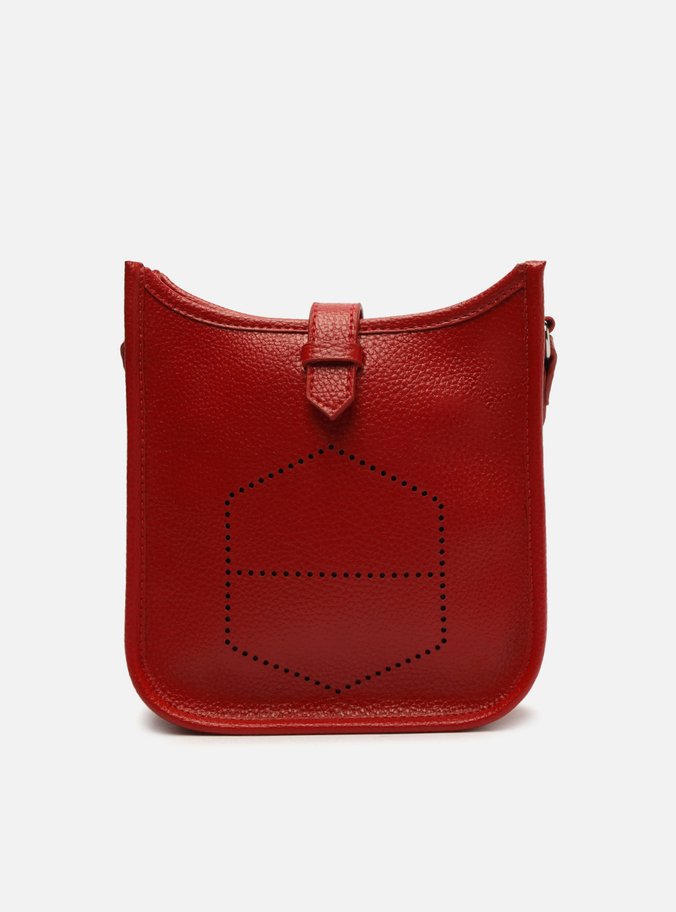 Bolsa Tiracolo Vermelha Média Logo Perfurado