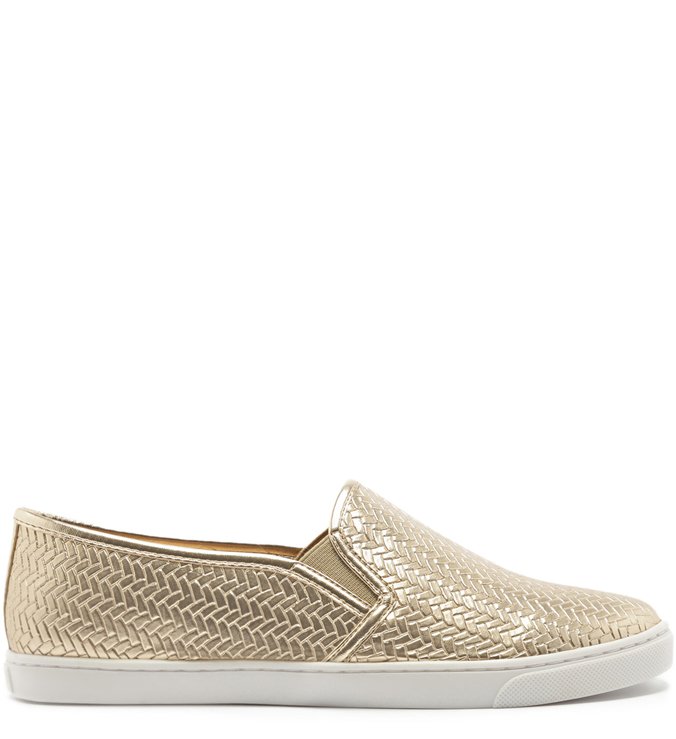 Tênis Slip On Trama Platino