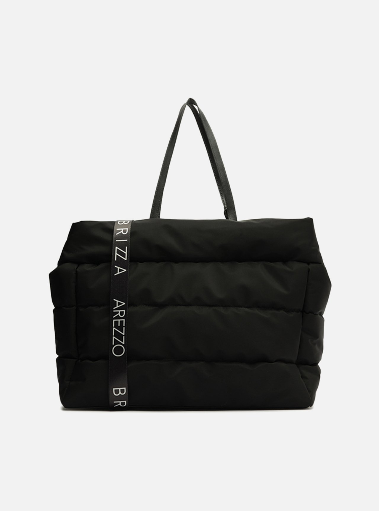 Bolsa Shopping Preta Nylon Gigi Grande — foto 3