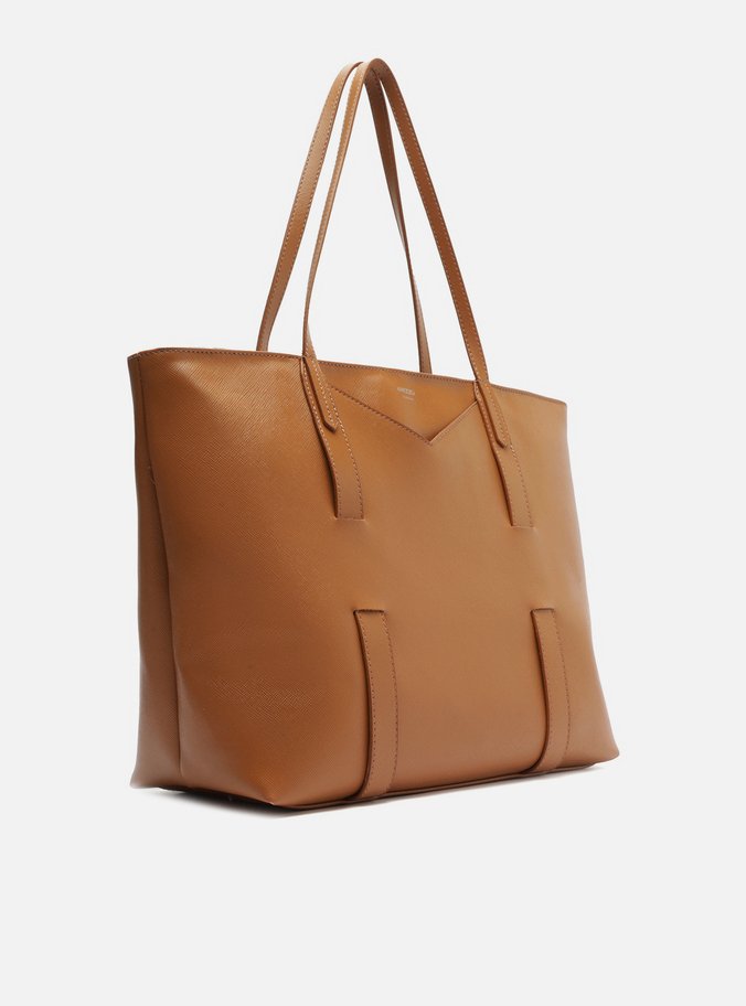 Bolsa Shopping Marrom Grande Tiras Capa