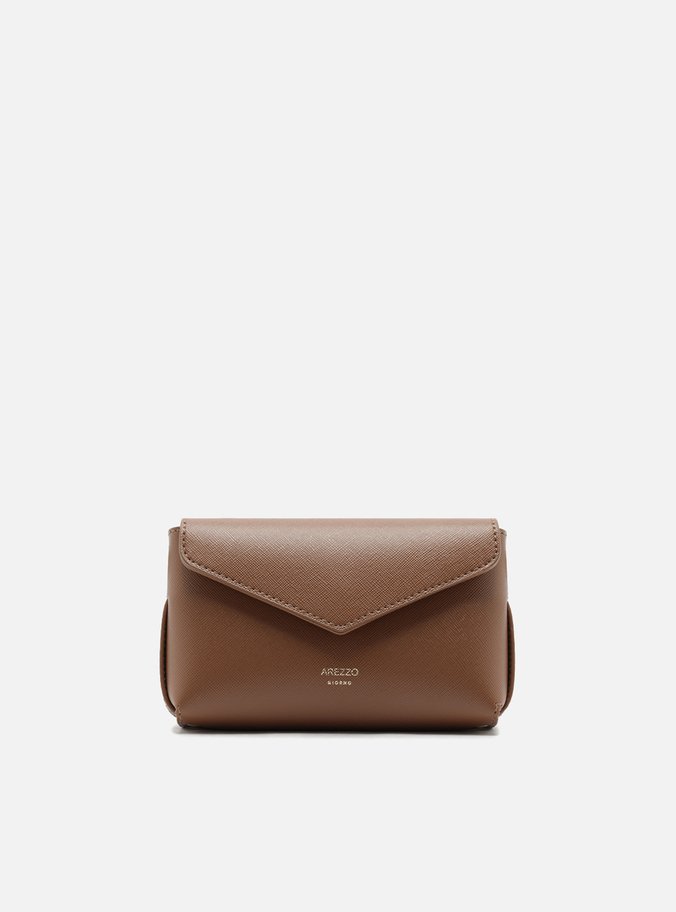Bolsa Tiracolo Marrom Pequena Envelope