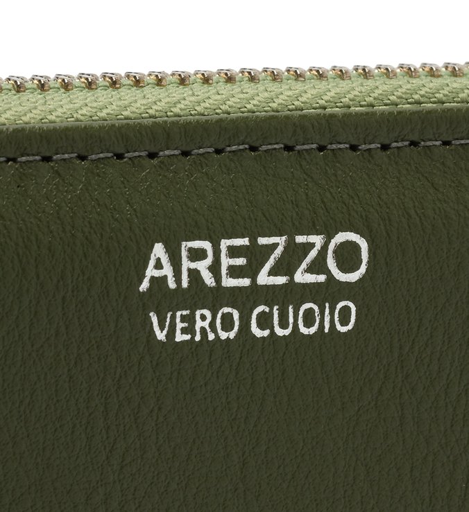 Carteira Verde Couro Ana Grande