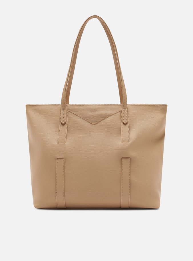 Bolsa Shopping Bege Grande Tiras Capa