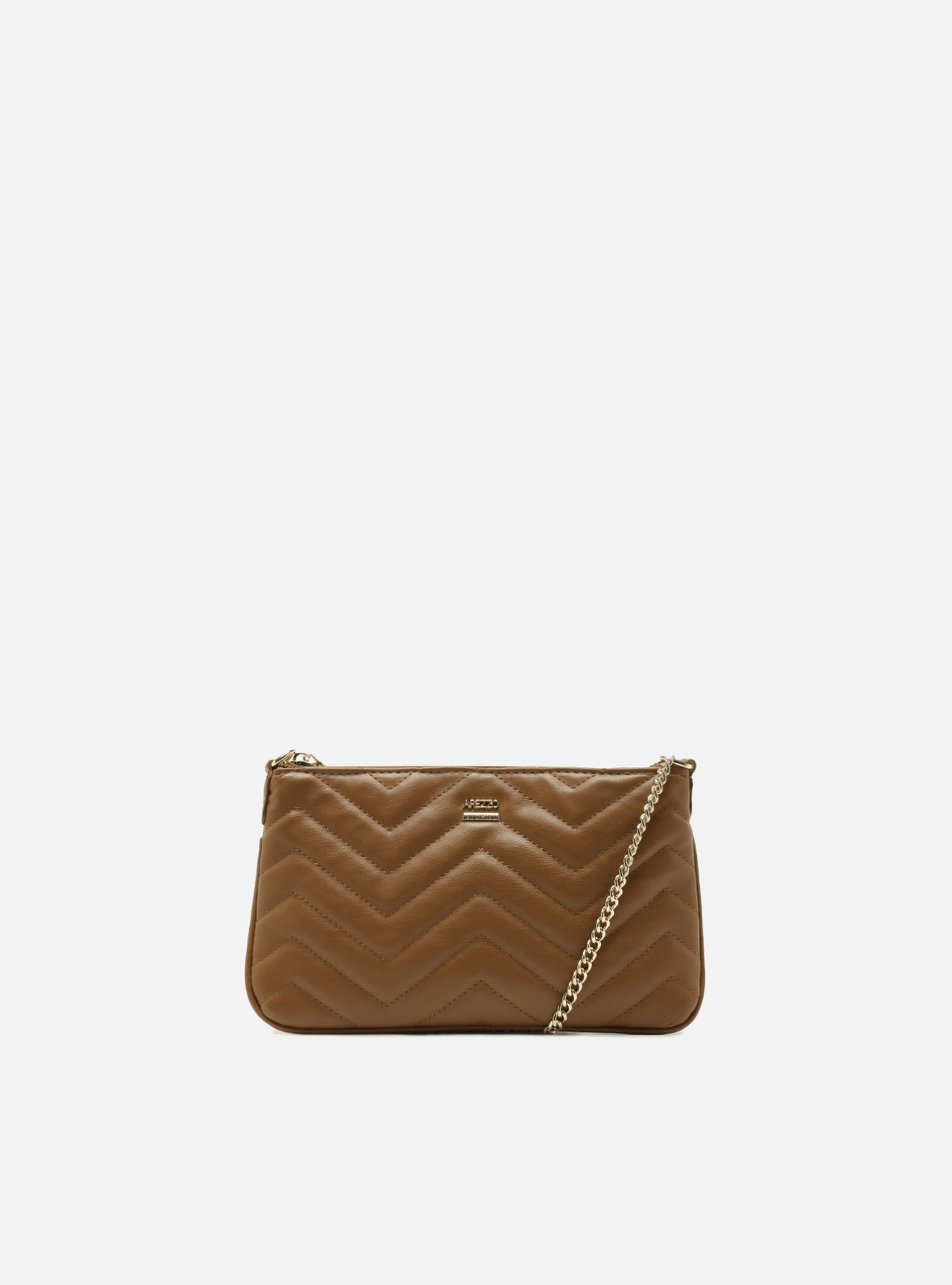 Bolsa Tiracolo Marrom Matelassê Pequena Corrente