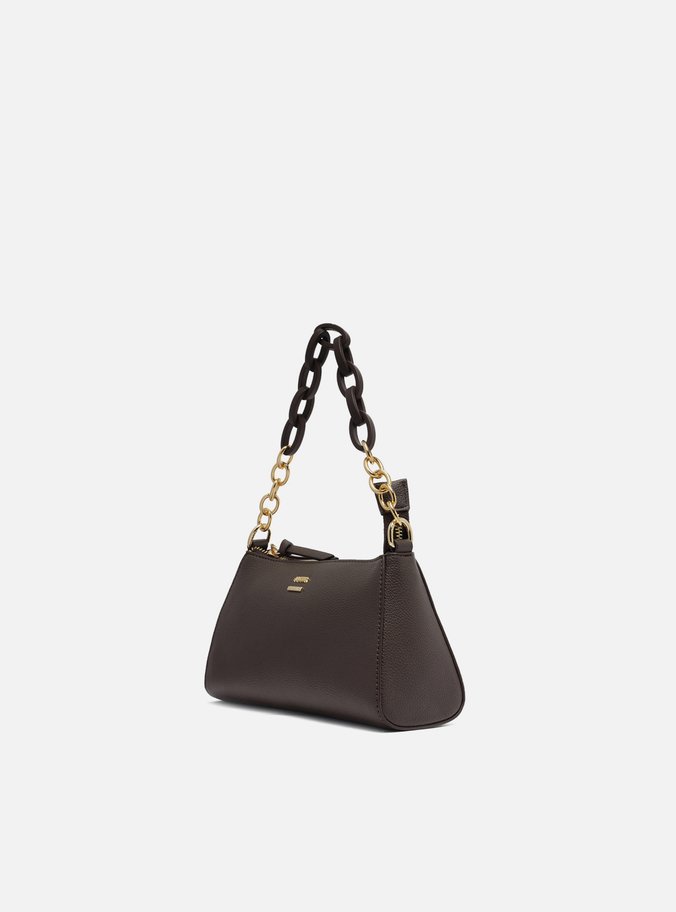 Bolsa Tiracolo Marrom Corrente Pequena