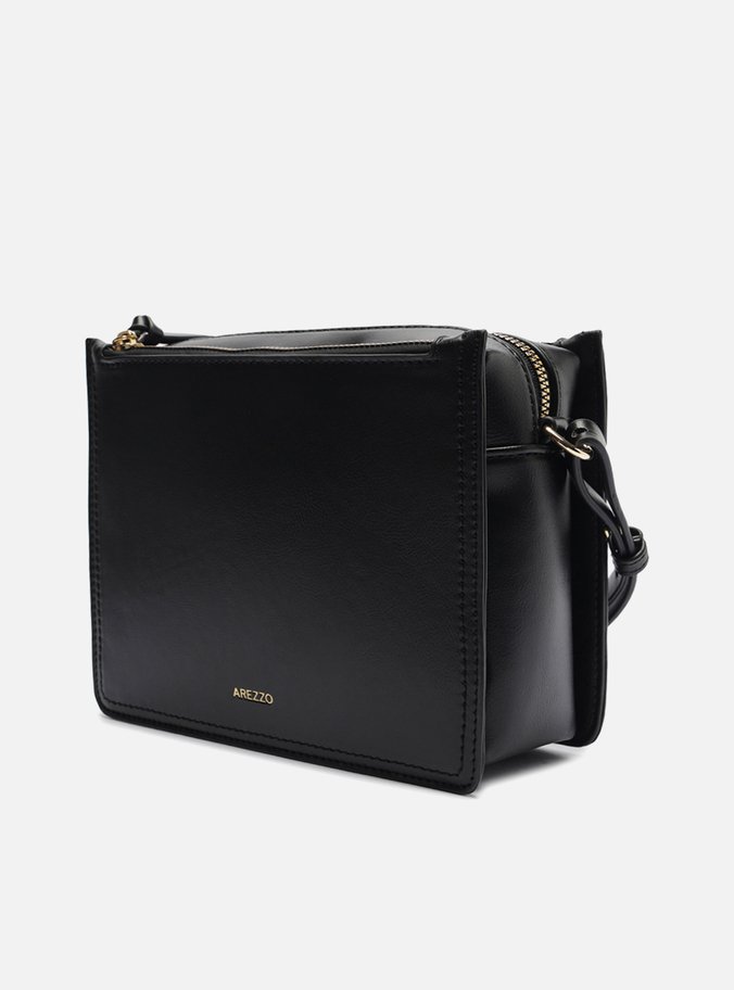 Bolsa Tiracolo Preta Pequena Quadrada