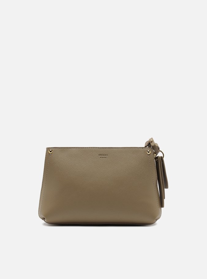 Bolsa Tiracolo Cinza Média Bag Charm Tag