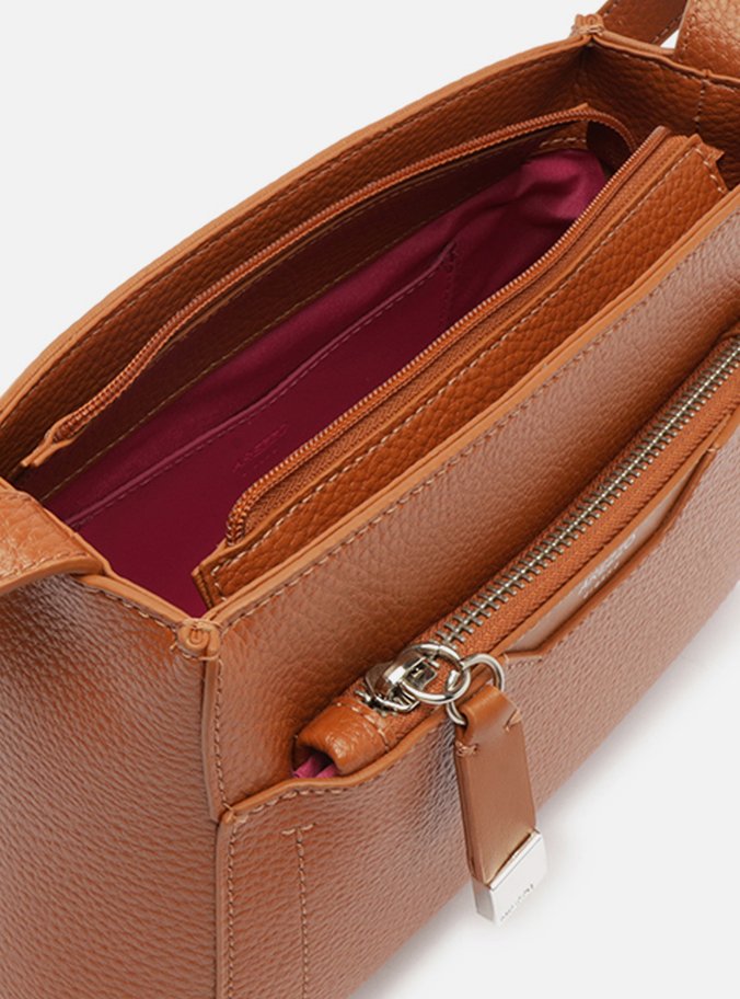 Bolsa Tiracolo Marrom Cúrcuma Emilly Pequena