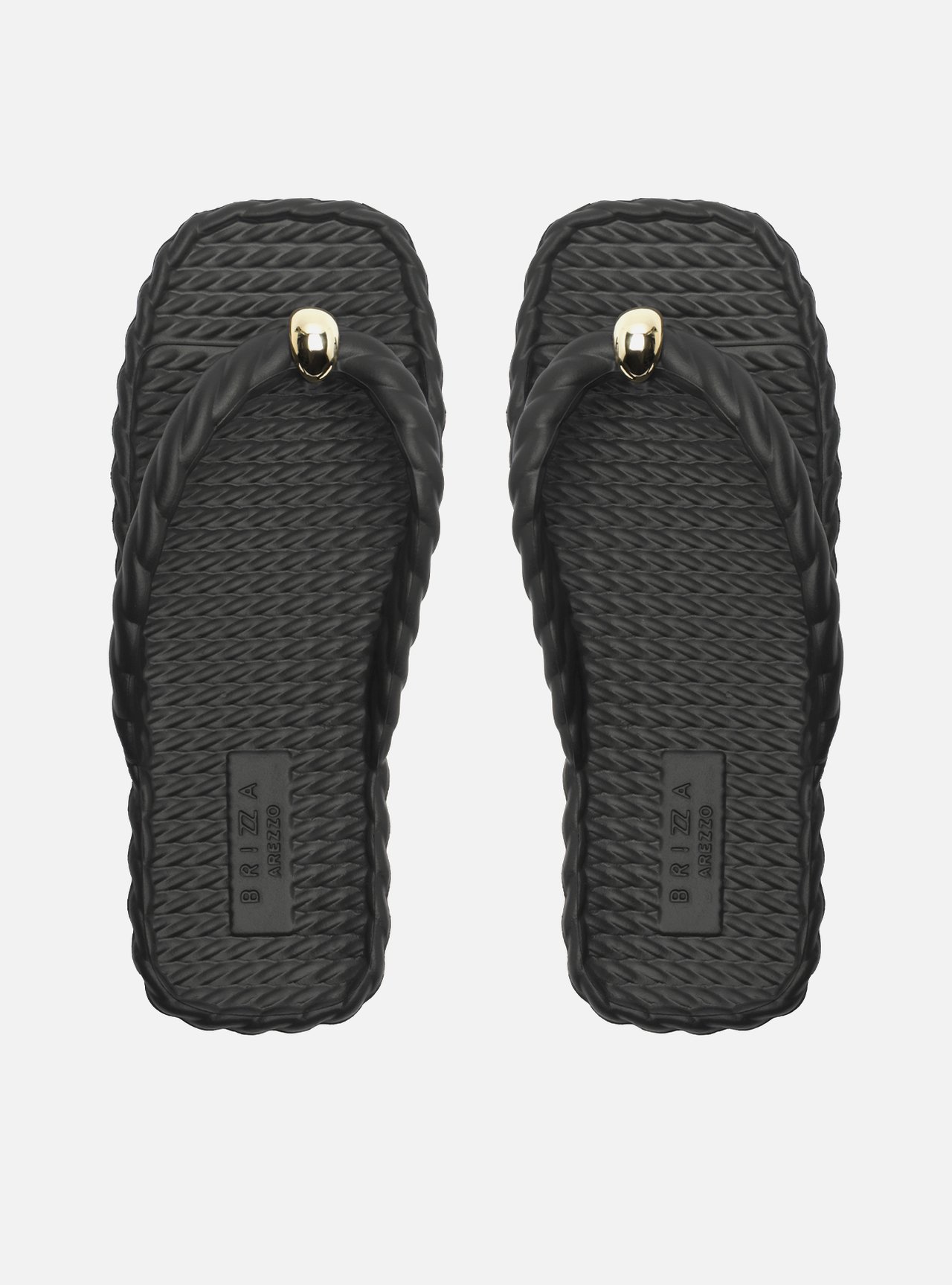Chinelo de Dedo Preto Marrocos Brizza — foto 3