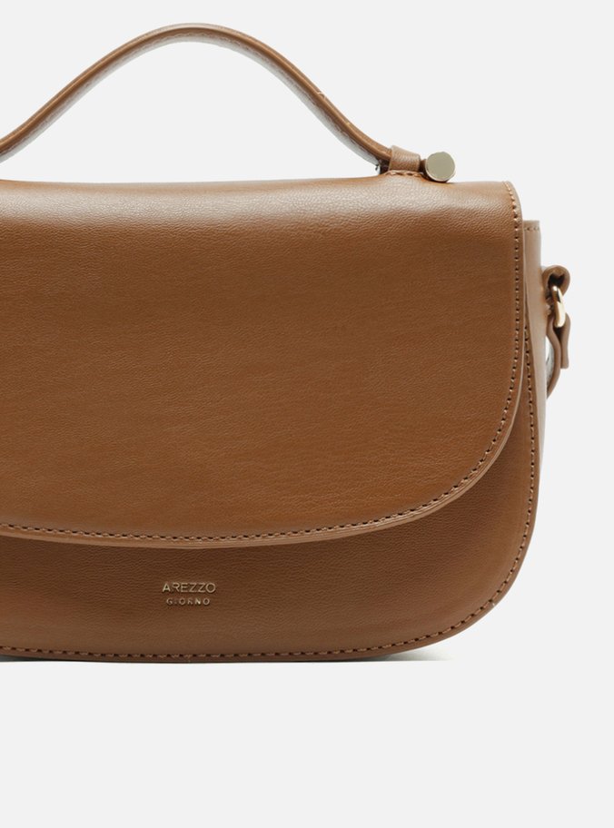 Bolsa Marrom Tiracolo Eco Calf Pequena