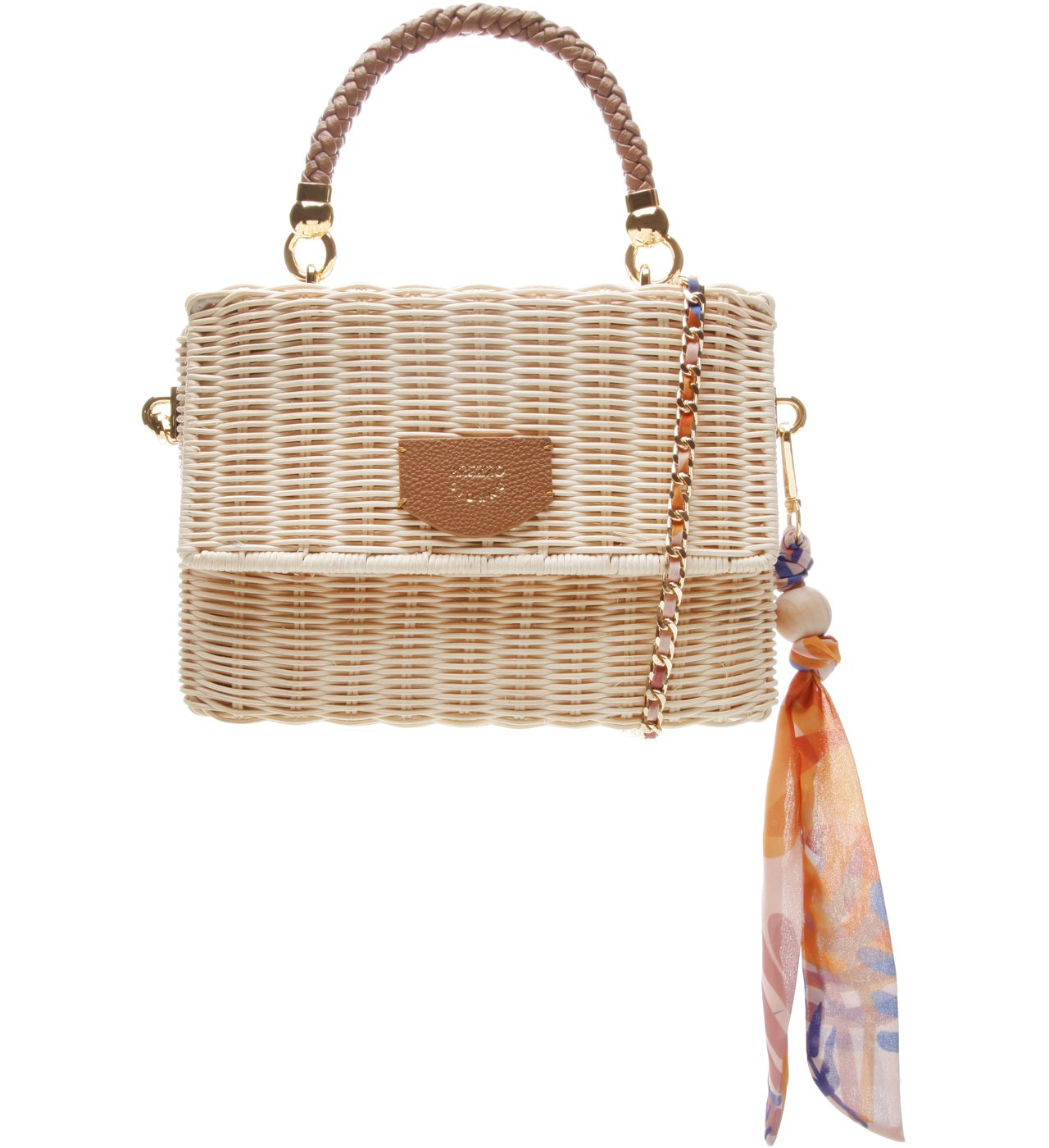 Bolsa Tiracolo Lenço Palha/Scotch | Arezzo