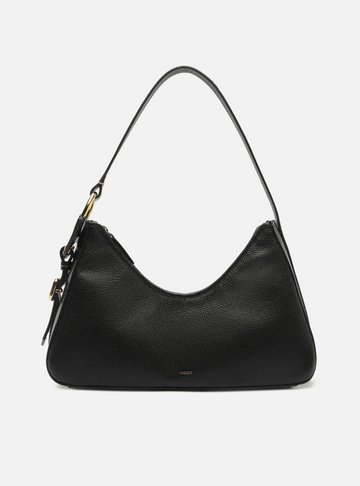 Bolsa Shoulder Preta Couro Média Metais Lenny Niemeyer