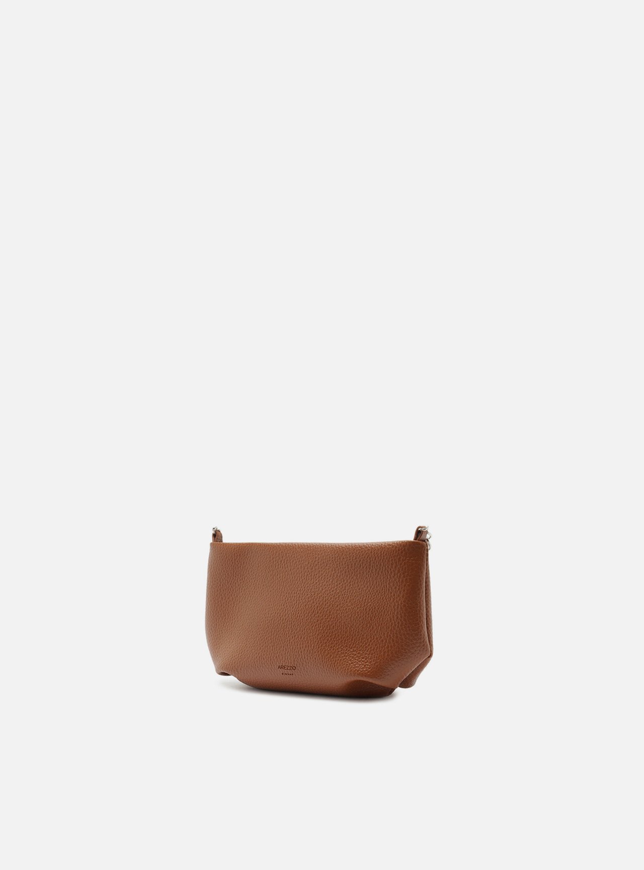 Bolsa Tiracolo Marrom Pequena Corrente Básica — foto 2