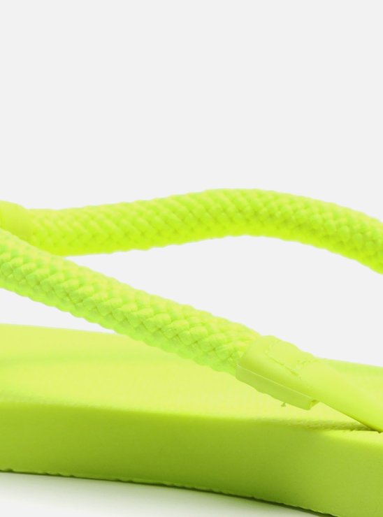 Chinelo Verde Lime Bico Quadrado Brizza Square Neon