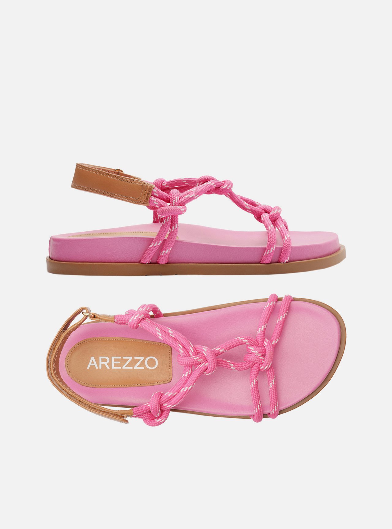 Sandália Papete Rosa Couro Custom Anklet — foto 5
