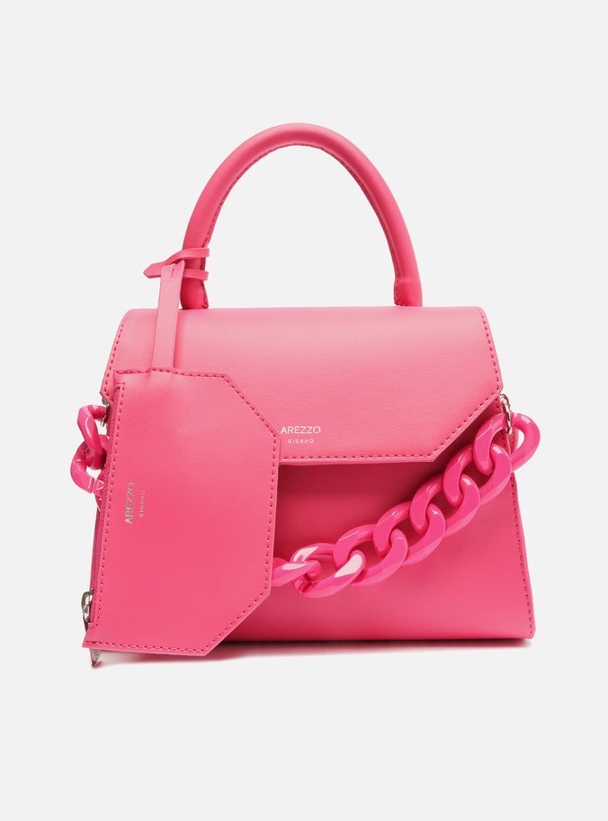 Bolsa Satchel Rosa Iara Média Pink Soul