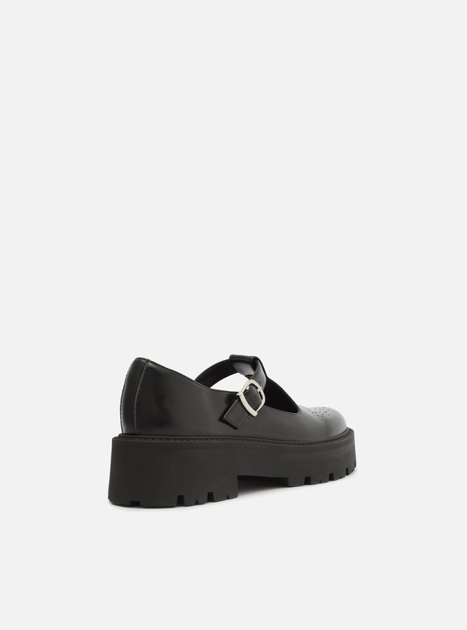 Mocassim Preto Tratorada Ashley