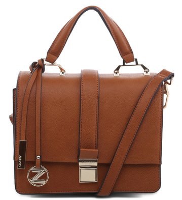 Bolsa Satchel Média Marrom