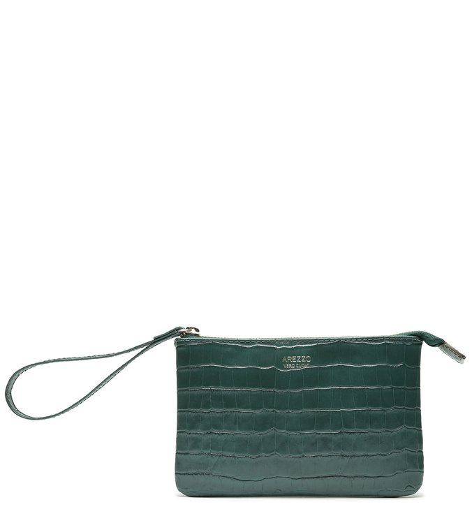Necessaire Verde Croco Manu Sweet Grass