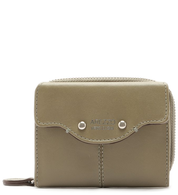 Carteira Couro Bolsos Pequena Eucalipto