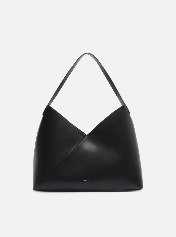 Bolsa Hobo Preta Média Recortes