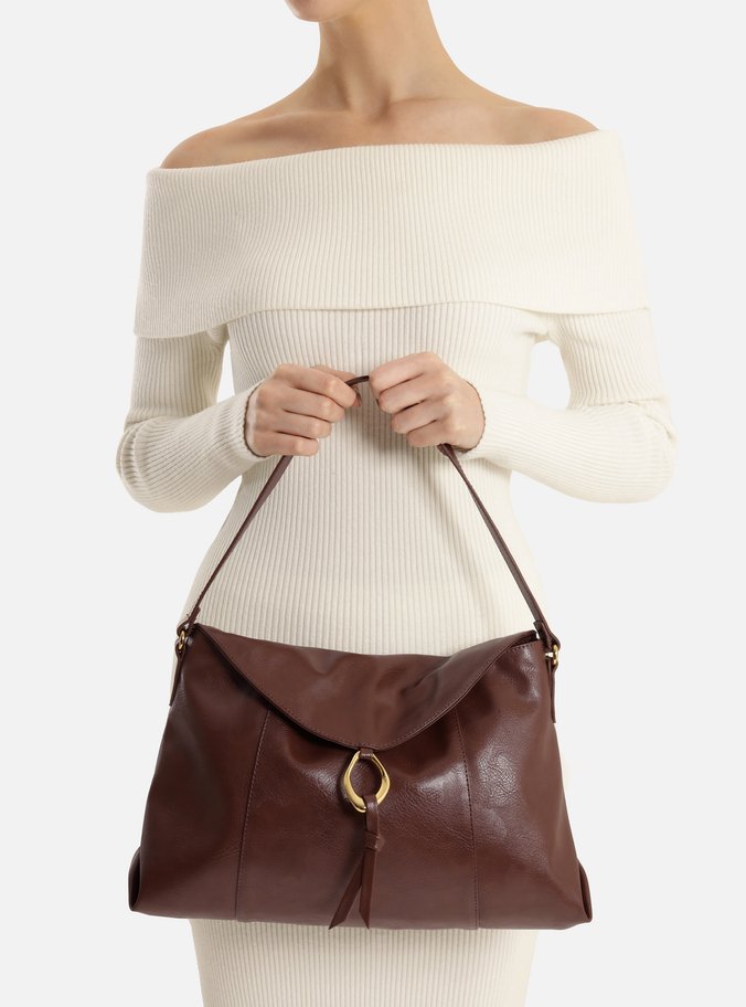 Bolsa Hobo Marrom Grande