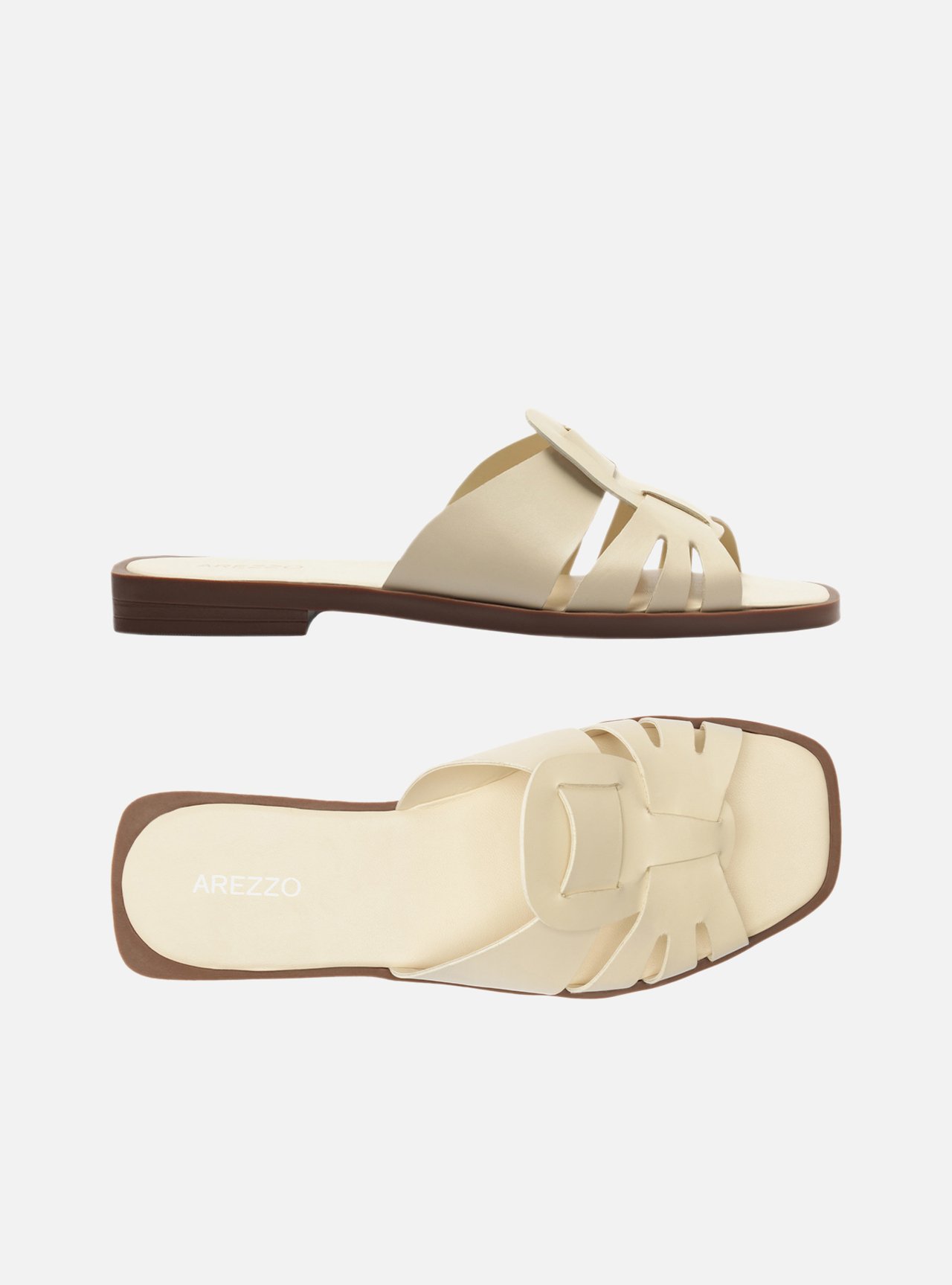 Sandália Off-White Salto Rasteiro — foto 5