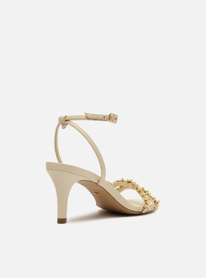 Sandália Off-White Salto Fino Lenny Niemeyer