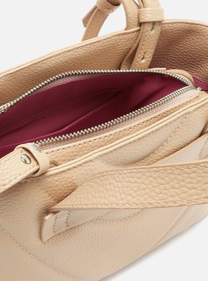 Bolsa Nude Branca Média